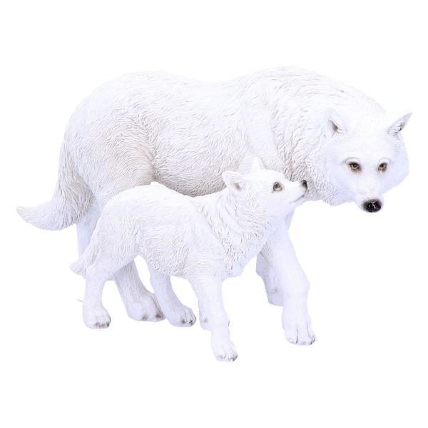 Wolfsmama und Welpe 27.5cm